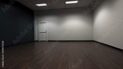Empty room which just needs to be arranged for a homely environment or an office  but it is also a perfect location for a gallery. Generative AI Technology 