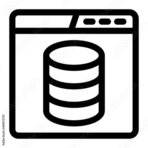 database line icon