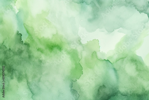 Light green watercolor background , Generative AI