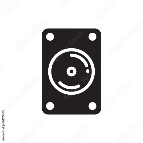 Hard drive vector icon. External hard disk icon. Hard disk drive flat sign design. Sata symbol pictogram. UX UI icon 