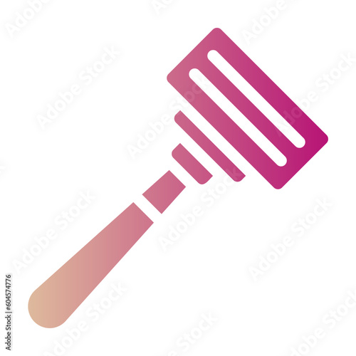 Shaving razor gradient icon