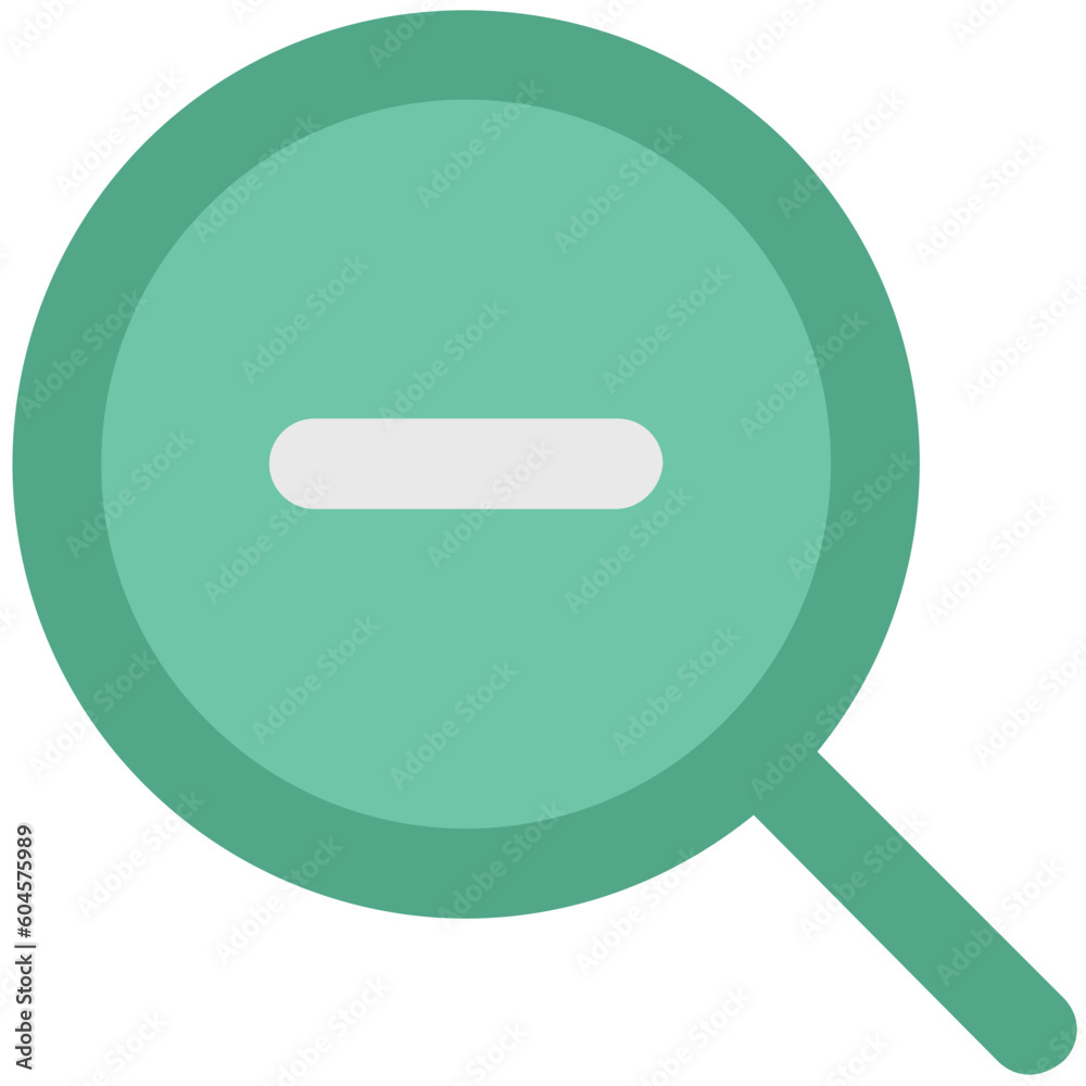 Zoom out bold line icon design