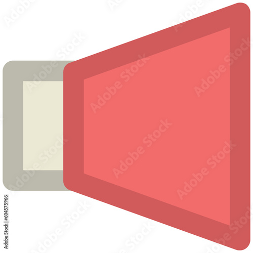 Bold line icon of a bullhorn 