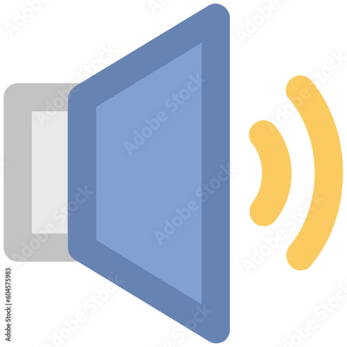 Bold line icon of a bullhorn 