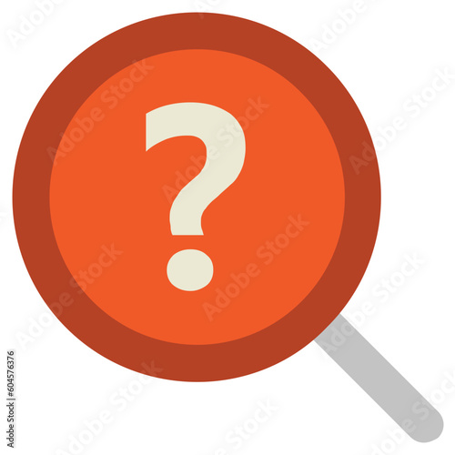 Exploration of query, bold line icon