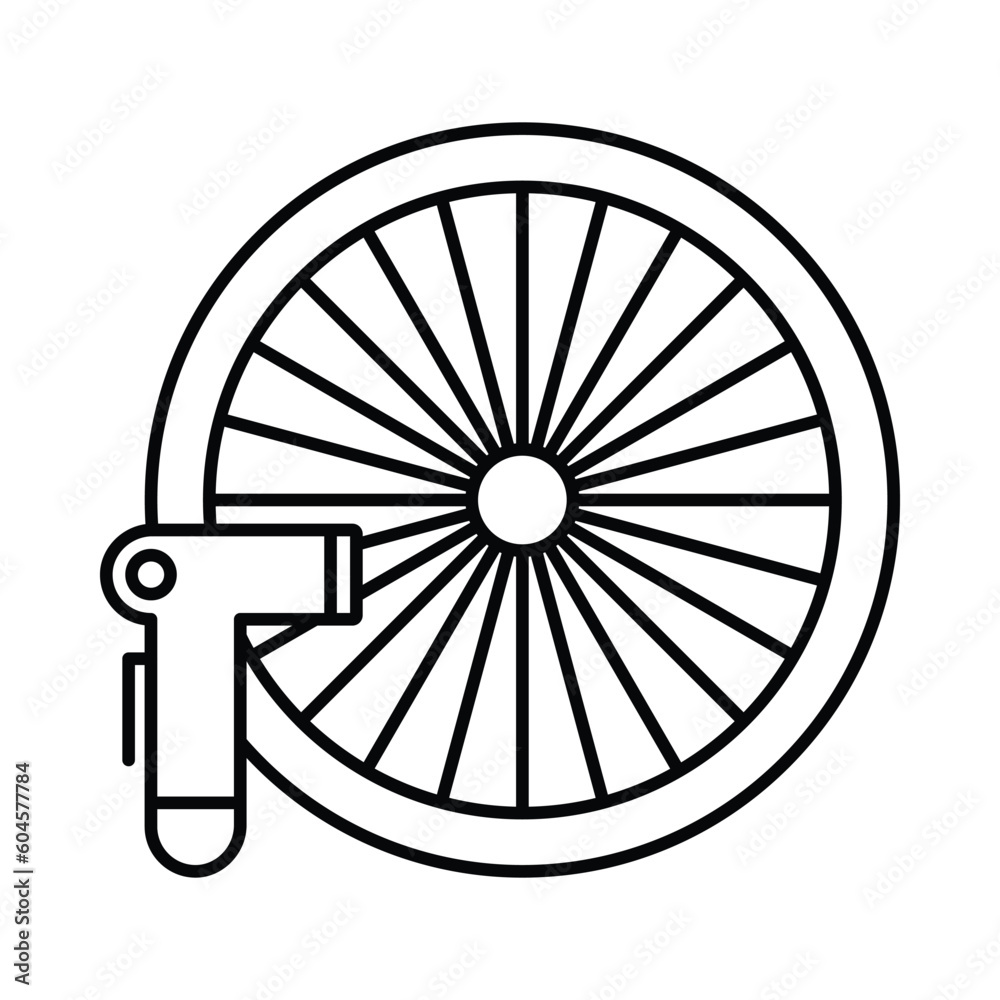 Bicycle pump, Retro Bicycle, bicycle wheel icon
