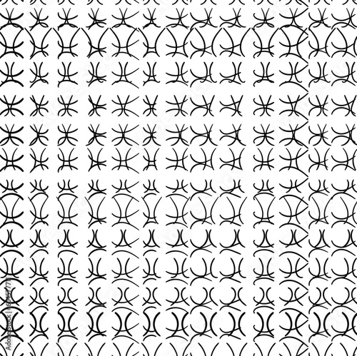 Many brackets accumulate in a common heap, forming a texture