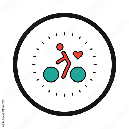 cycling, bicycle, cycling ride icon