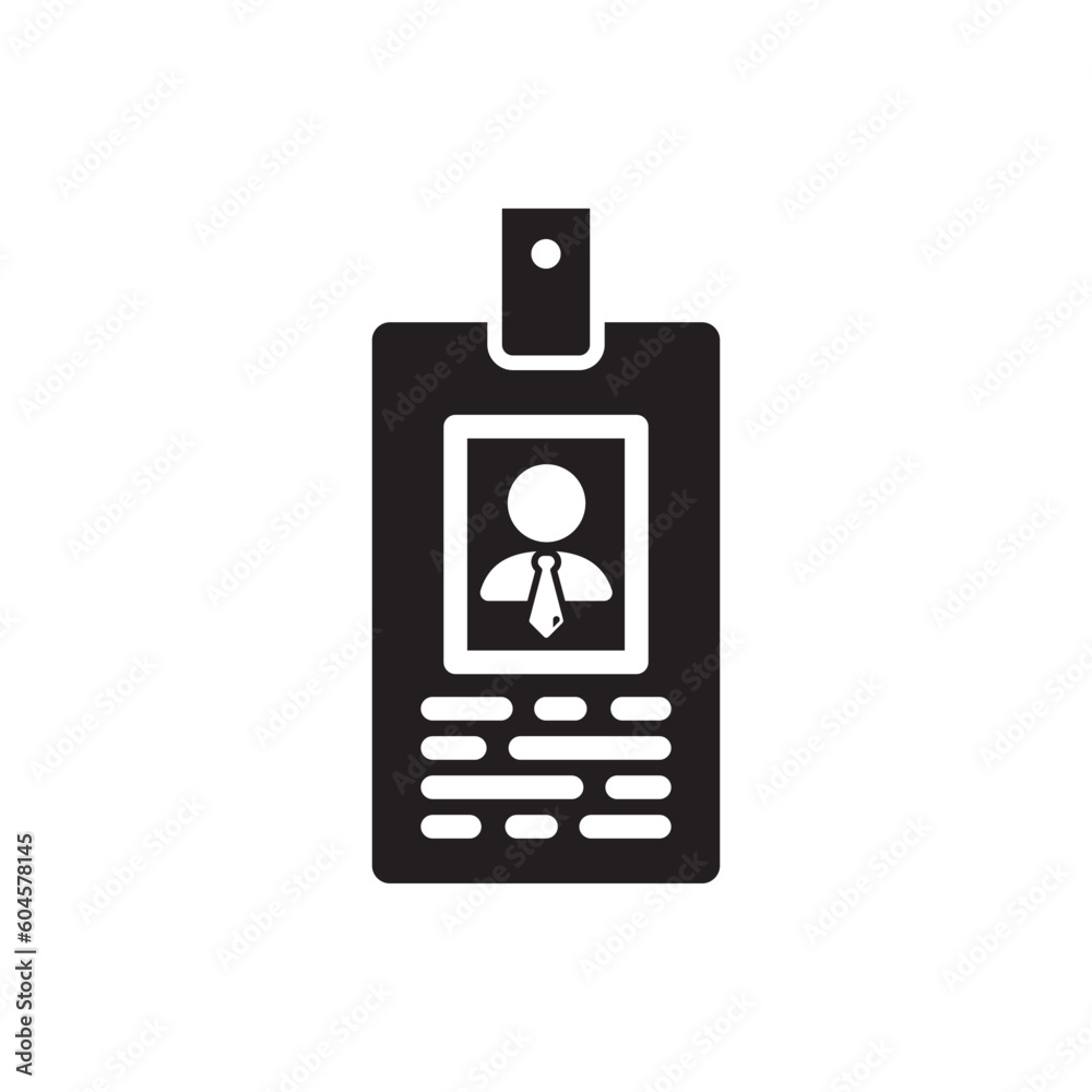 ID card vector icon. Identification card flat sign design. ID card symbol pictogram sign. Member card symbol. VIP person icon. UX UI icon ID card vector icon. Identification card flat sign design. ID card symbol pictogram sign. Member card symbol. VIP person icon. UX UI icon