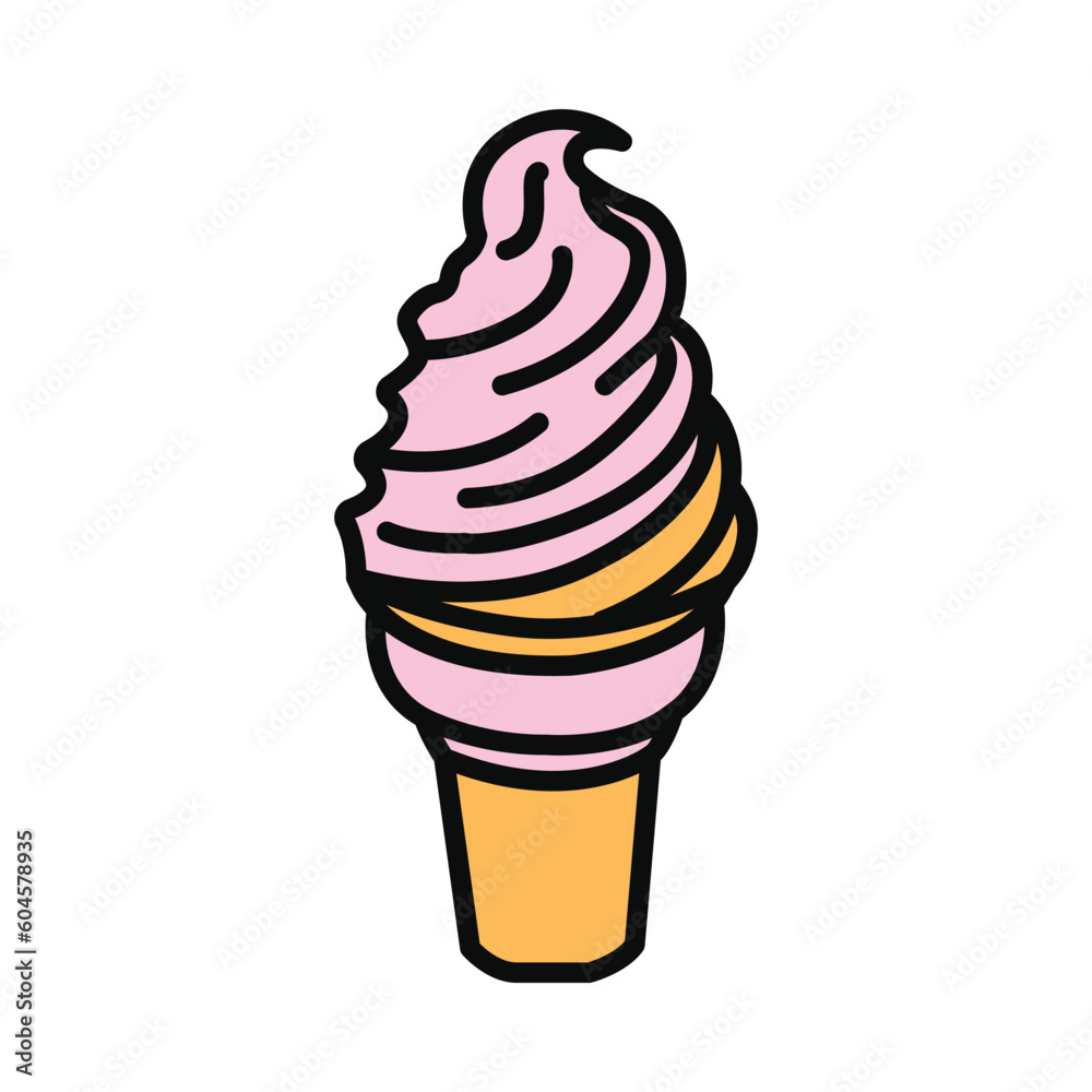 cool, ice cream, cold summer dessert cream, Delicious ice cream icon