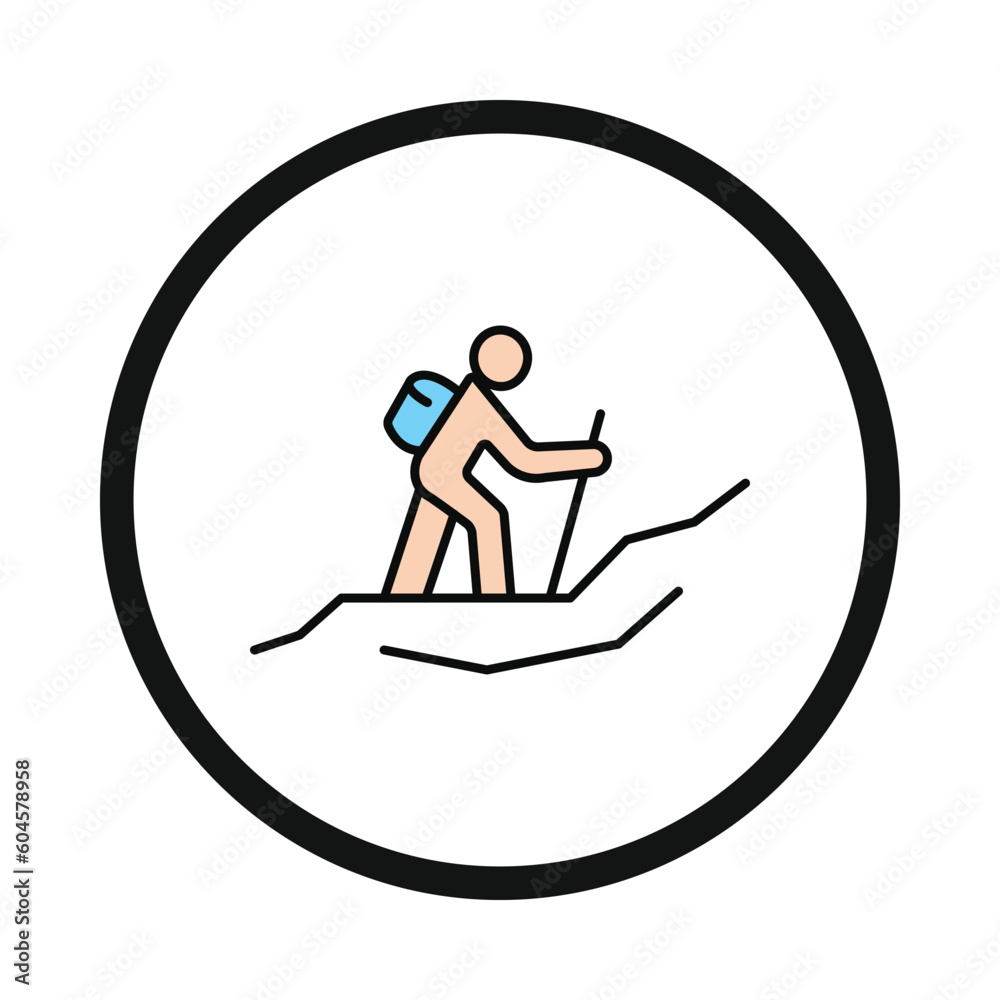 man, hiking, walking, man hiking icon man, hiking, walking, man hiking icon
