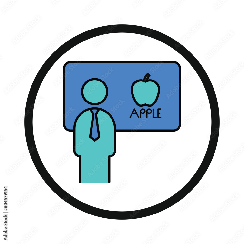 teacher, man, presentation, bulb, idea, teaching, training, teaching icon teacher, man, presentation, bulb, idea, teaching, training, teaching icon
