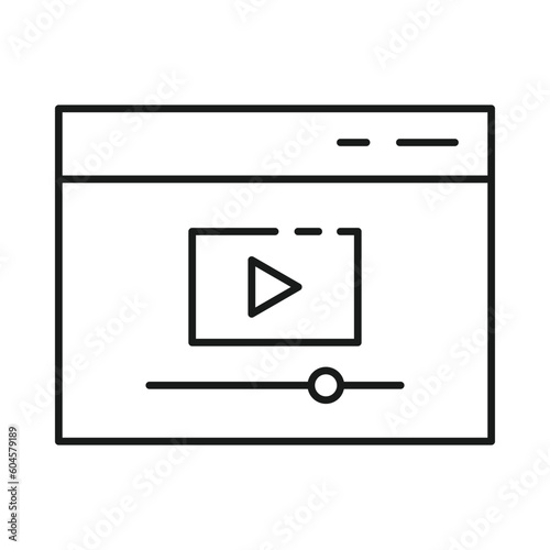 video, website, website ui, video player, video website icon