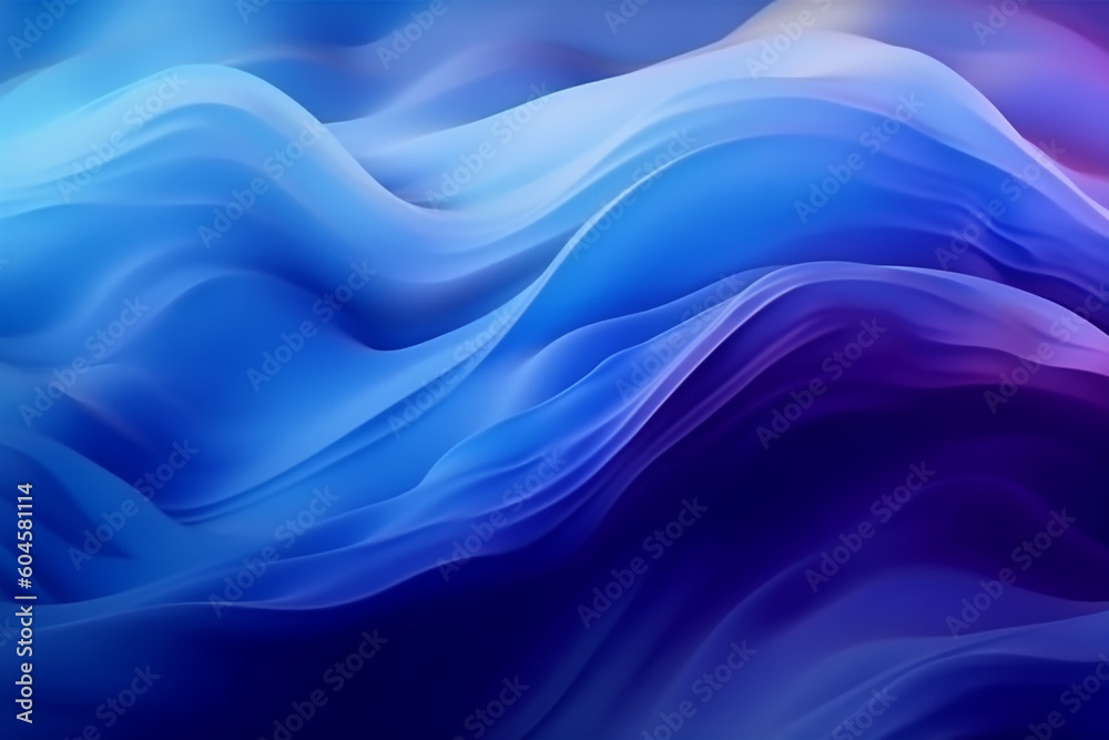 Obraz premium Modern liquid blue abstract background Generative Ai