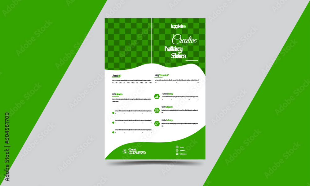 professional flyer design layout space for photo background, vector illustration template in A4 size professional flyer design layout space for photo background, vector illustration template in A4 size