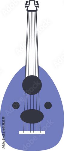 Oud, folklore musical stringed Arabic instrument.