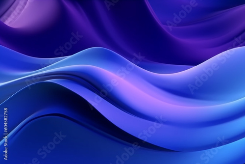 Modern liquid blue and purple tones background Generative Ai