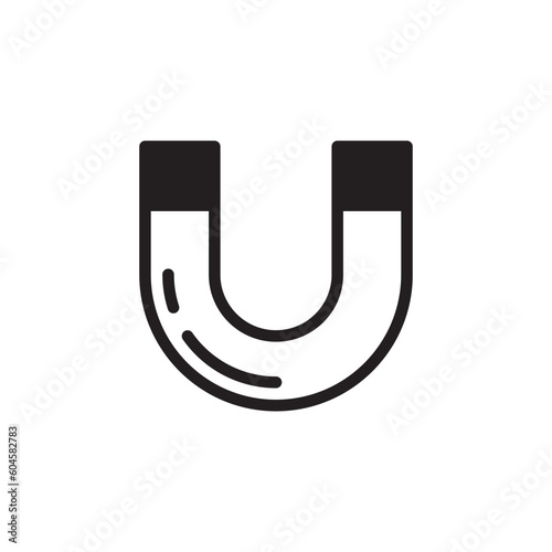 Magnet vector icon. Magnet flat sign design. Magnet symbol pictogram. UX UI icon