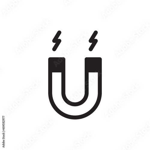 Magnet vector icon. Magnet flat sign design. Magnet symbol pictogram. UX UI icon