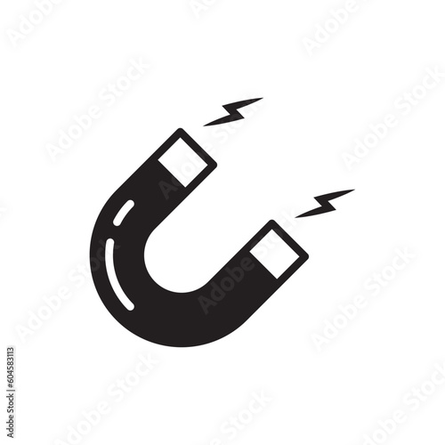 Magnet vector icon. Magnet flat sign design. Magnet symbol pictogram. UX UI icon