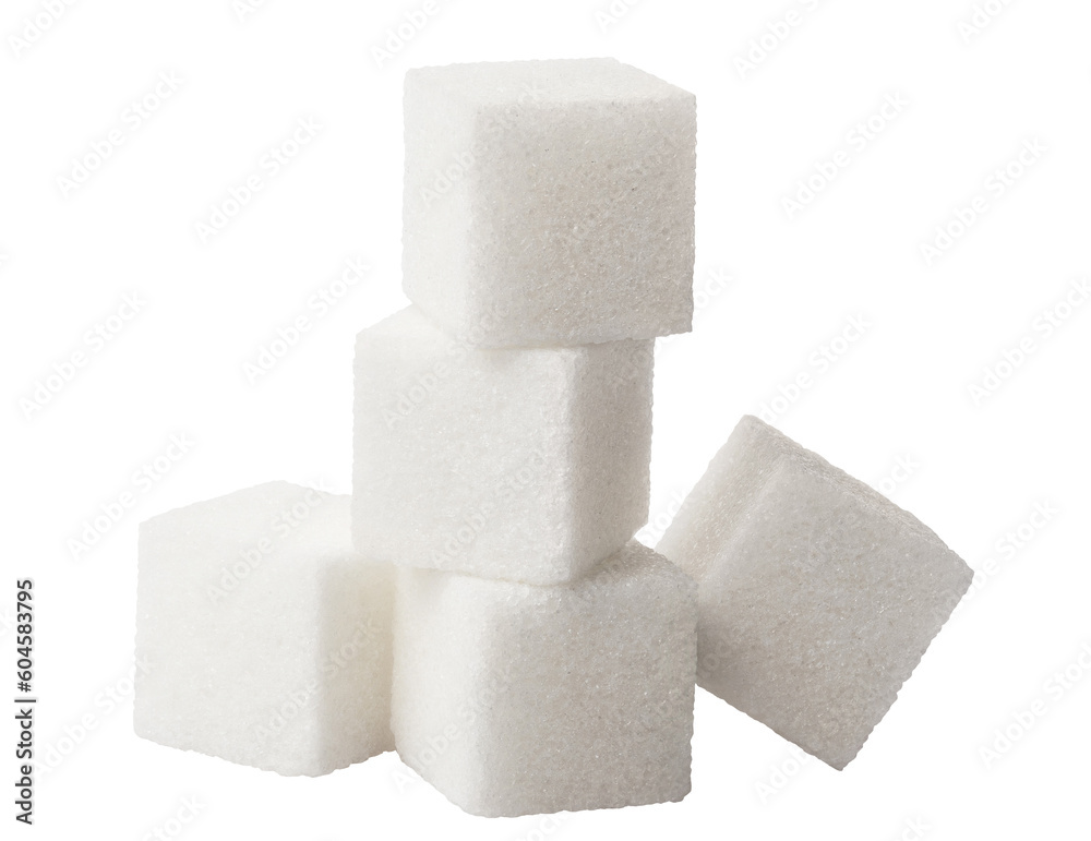 Sugar cubes cut out Sugar cubes cut out