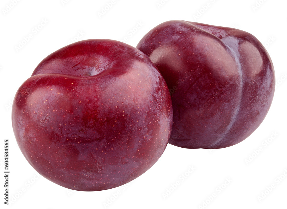 plum isolated on white background, full depth of field plum isolated on white background, full depth of field