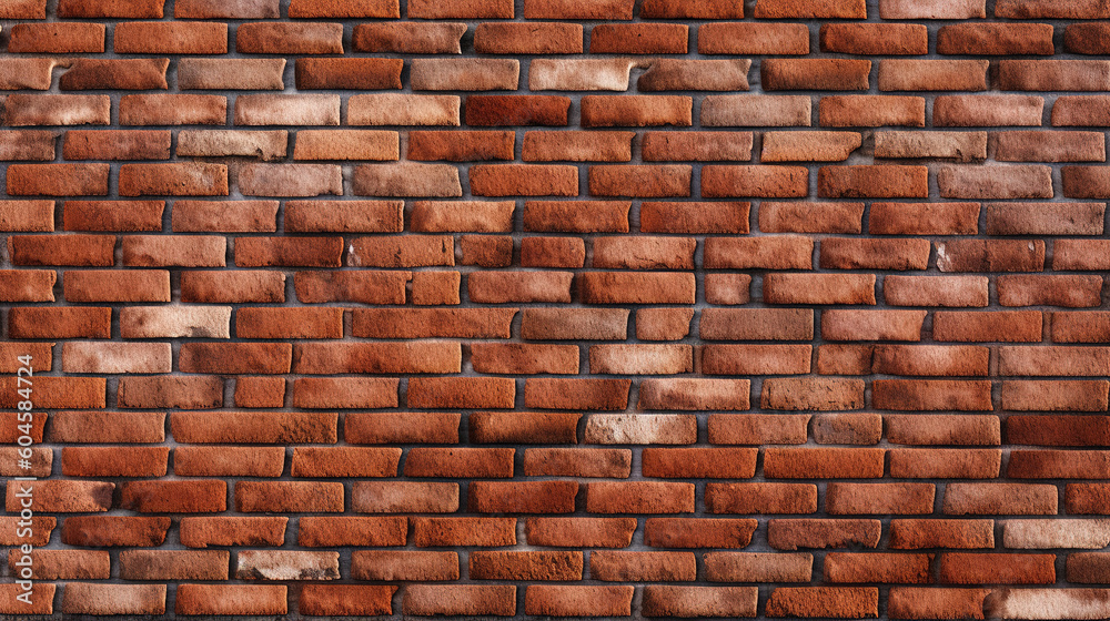 Fototapeta premium Old red brick wall