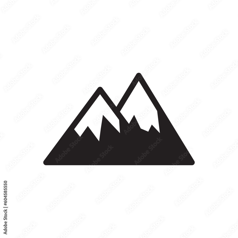 Mountain vector icon. Mountain flat sign design. Mountain symbol pictogram. UX UI icon Mountain vector icon. Mountain flat sign design. Mountain symbol pictogram. UX UI icon