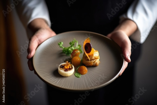 Michelin-Starred Delights: Indulge in the Culinary Masterpieces and Sophisticated Plating of a Gourmet Restaurant - Ai Generative