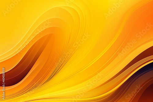 Bright sunny yellow dynamic abstract background, Generative AI