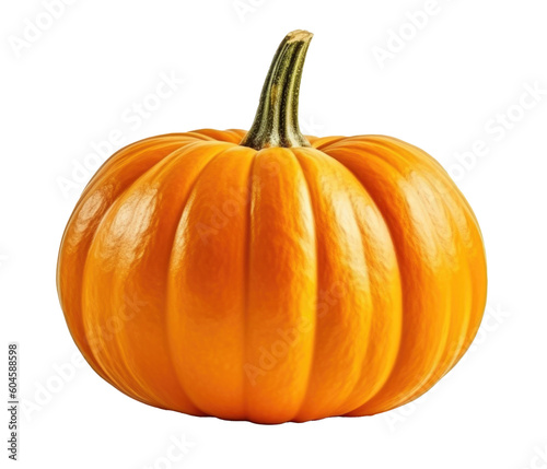 Pumpkin Isolated on Transparent Background - Generative AI 