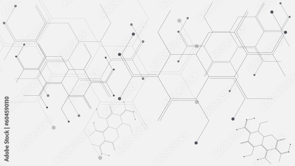 Abstract hexagonal background design. Medical, chemistry, molecules, science and technology Abstract hexagonal background design. Medical, chemistry, molecules, science and technology