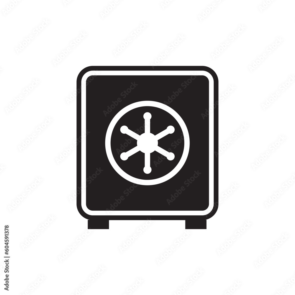 Bank safe box icon. Safe lock vector icon. Money safe flat sign design. Money safe symbol pictogram. UX UI vault icon Bank safe box icon. Safe lock vector icon. Money safe flat sign design. Money safe symbol pictogram. UX UI vault icon