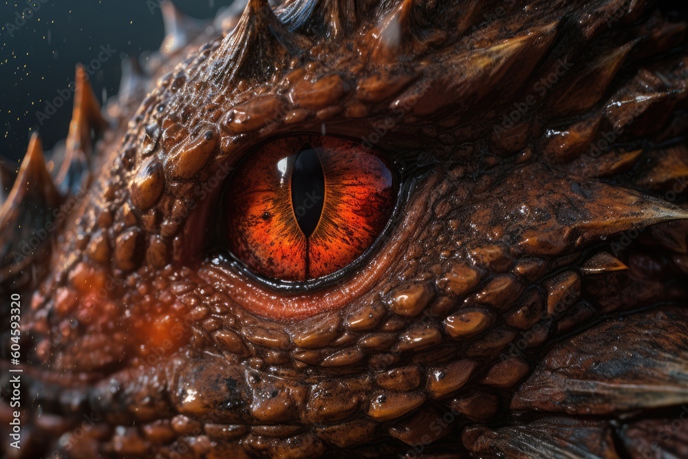 close up view of dragon's eye, ai tools generated image close up view of dragon's eye, ai tools generated image