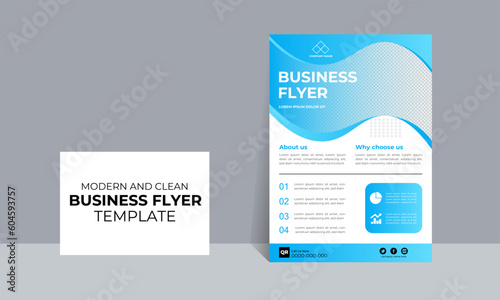 Grow busineaa flyer design, grow business adds design, new and clean business flyer