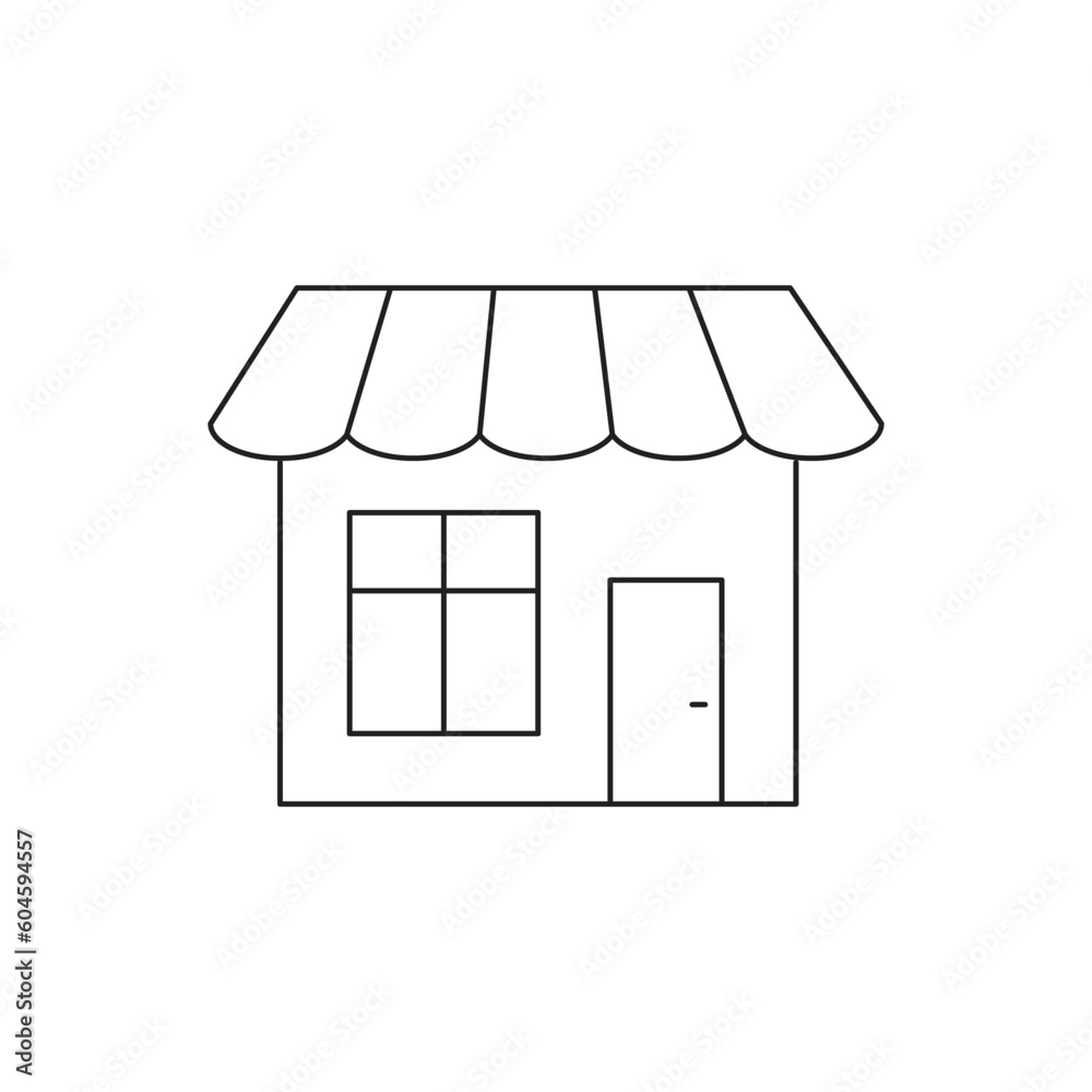 Store flat sign design. Store vector icon. Market icon. Supermarket symbol pictogram. UX UI icon Store flat sign design. Store vector icon. Market icon. Supermarket symbol pictogram. UX UI icon