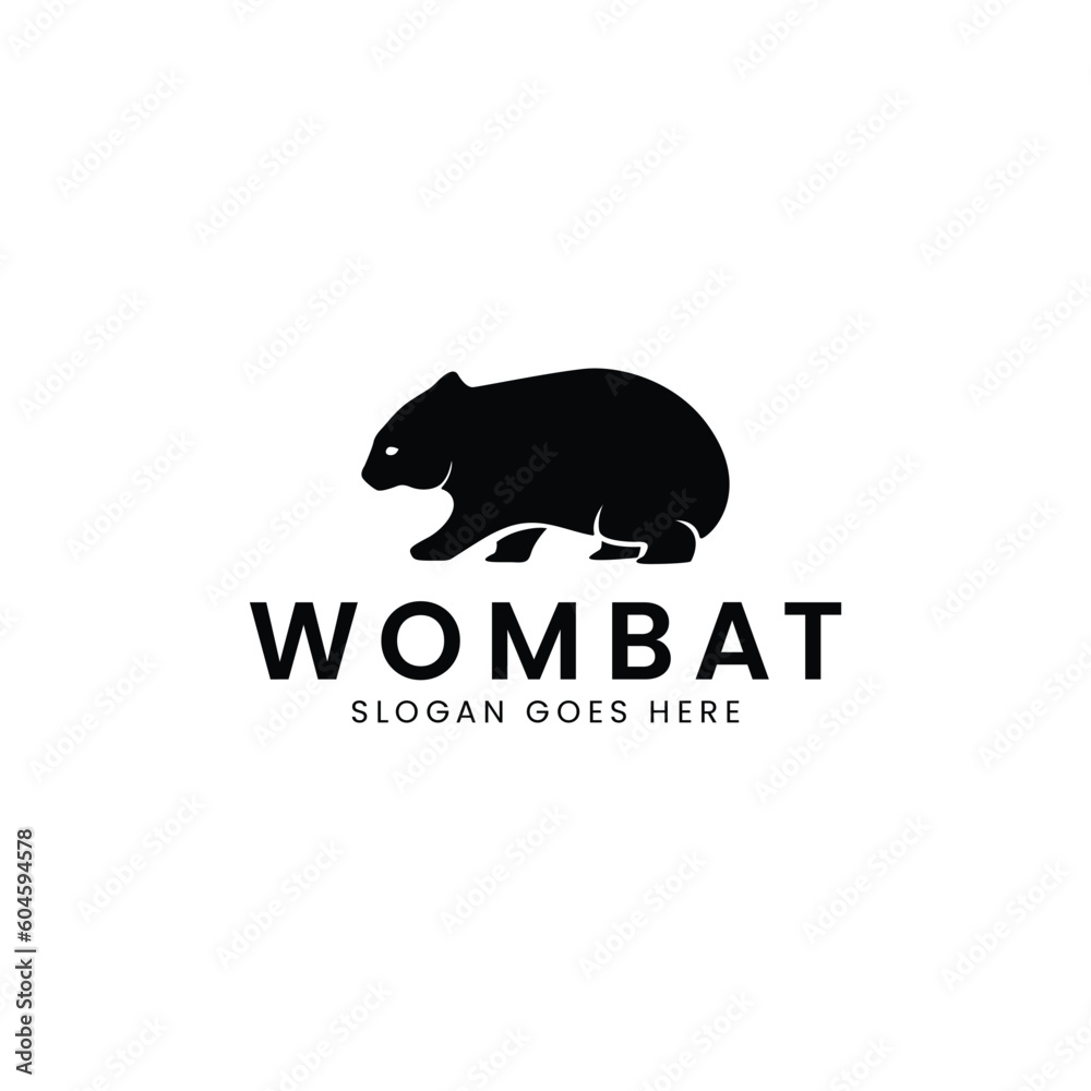 design a modern and minimalist logo wombat, animal in australia design a modern and minimalist logo wombat, animal in australia