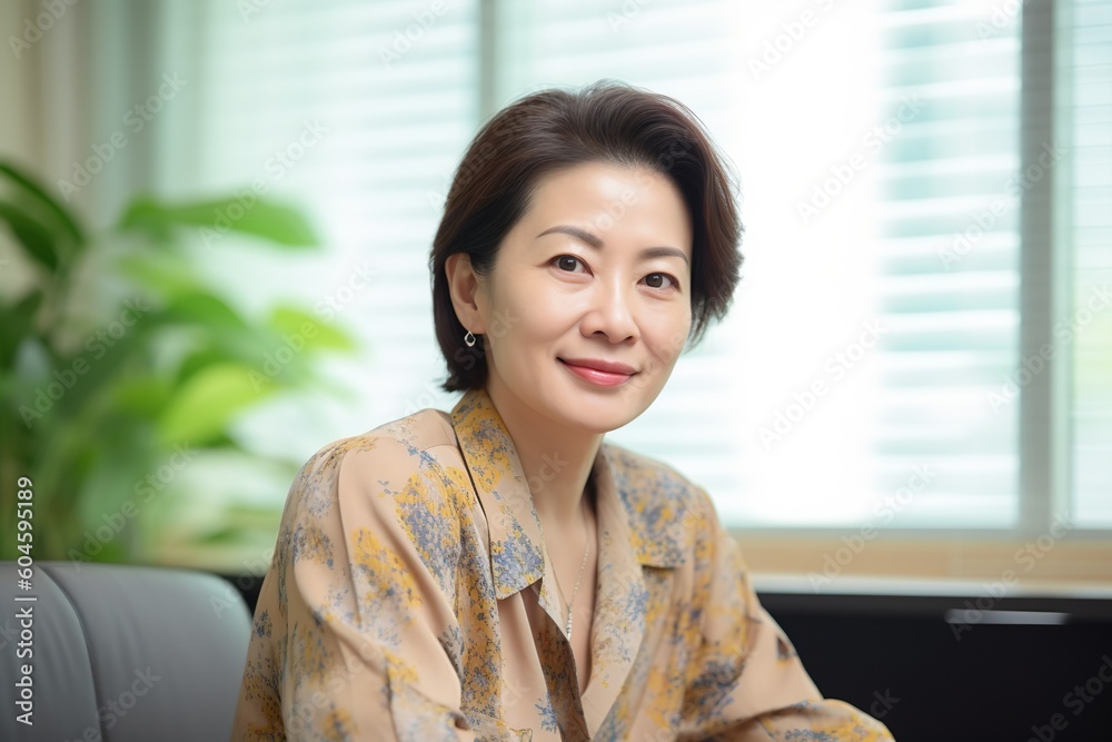 Proud businesswoman portrait in a modern home office Proud businesswoman portrait in a modern home office