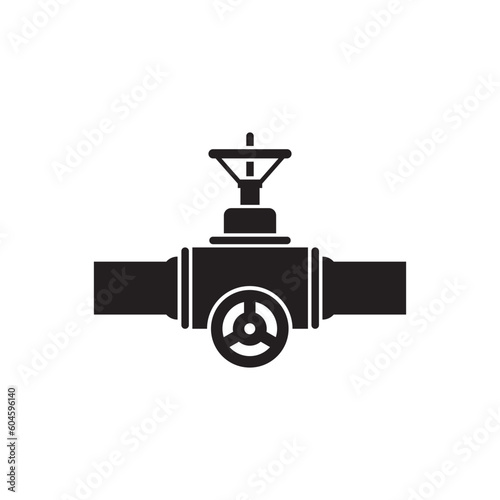Gas pipeline vector icon. Tube flat sign design. Piping icon. Pipeline symbol pictogram. UX UI icon