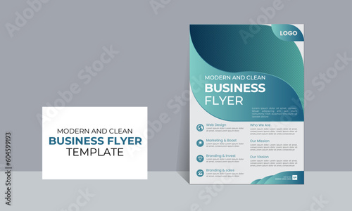 Business flyer design. Corporate business flyer. Modern and new business flyer design