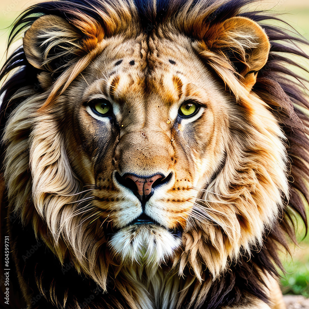 Naklejka premium Animal Portrait, Generative AI