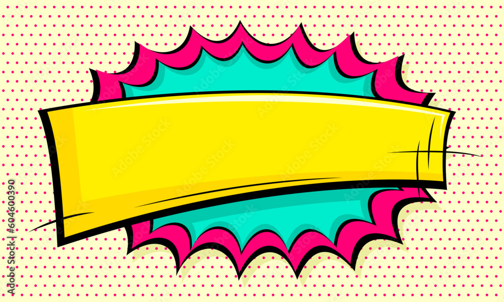 Fototapeta premium Blank comic scene template background