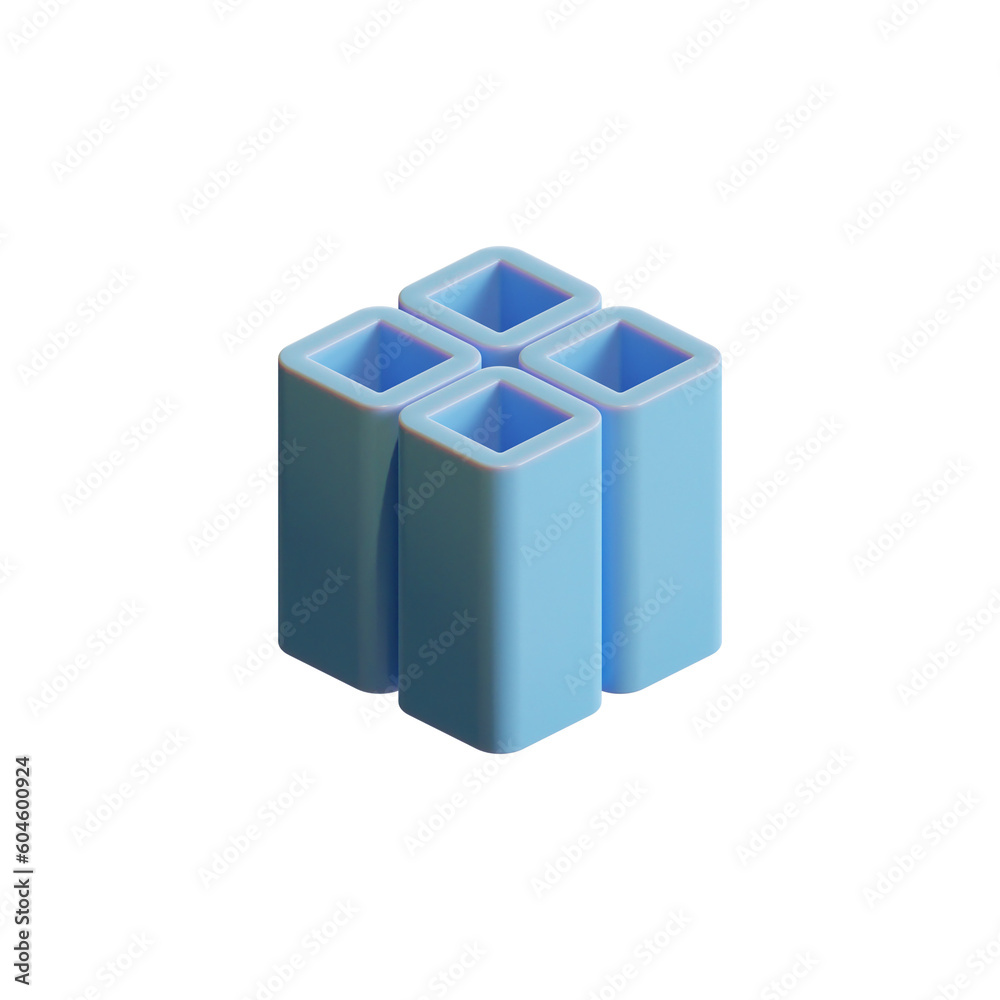 Cube 3D Render Design Element 01 Cube 3D Render Design Element 01