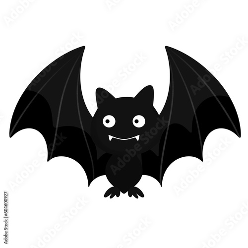 Cute Little Bat, Halloween Bat Cartoon Character, Halloween Decorative Elements