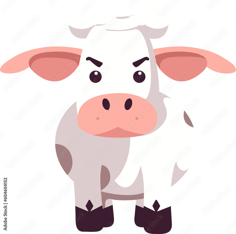 Obraz premium Cute cow mascot