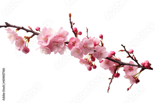 Print op canvas pink cherry blossom