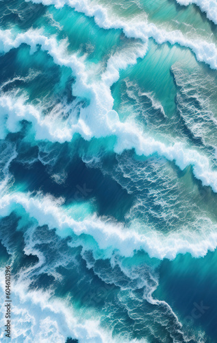 Sea. The waves. Ai generated technology