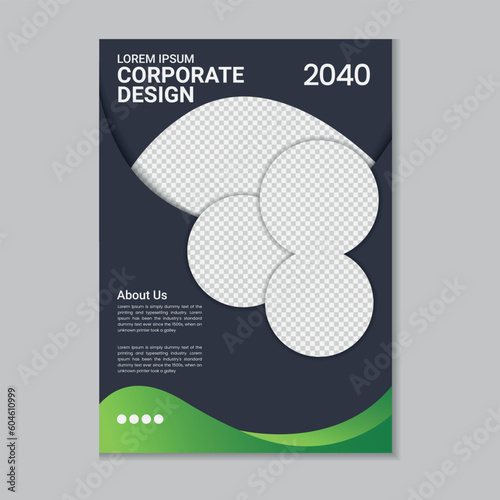 Corporate business flyer layout, Flyer cover design, Annual report, Corporate presentation, Digital marketing flyer, Business brochure template design with mockup