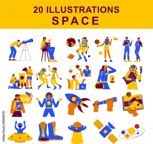 Space Illustration Set