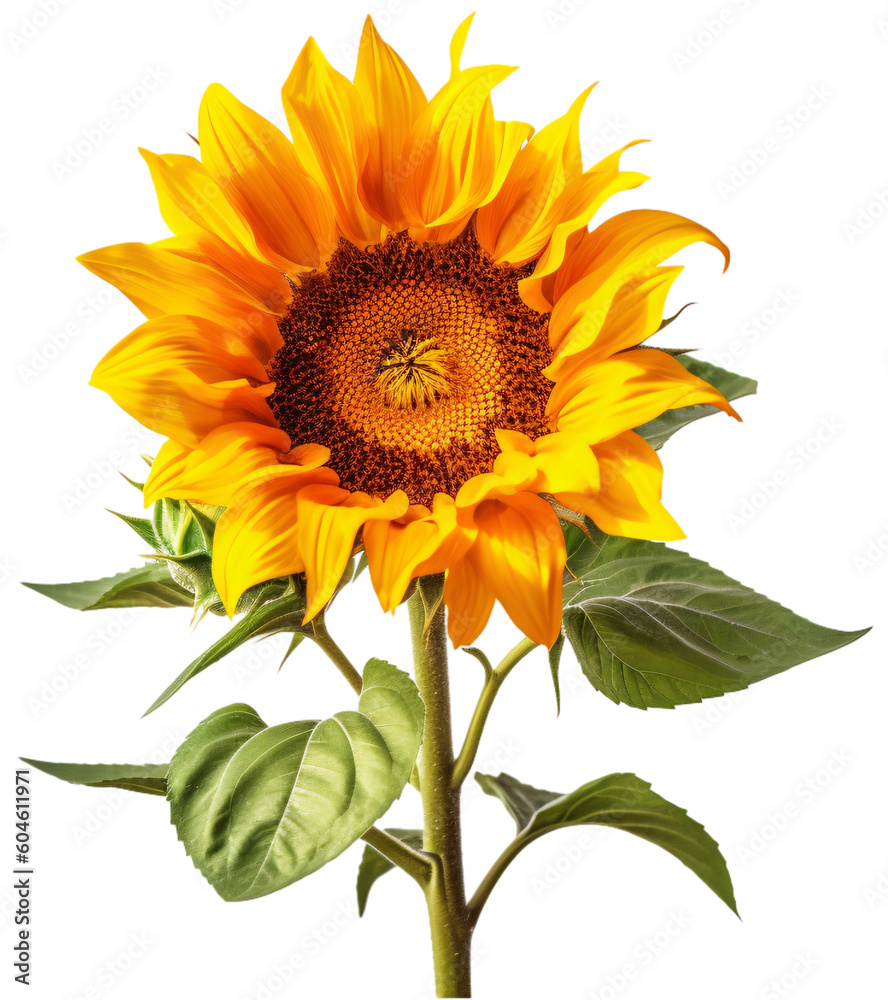 Fototapeta premium sunflower isolated on white